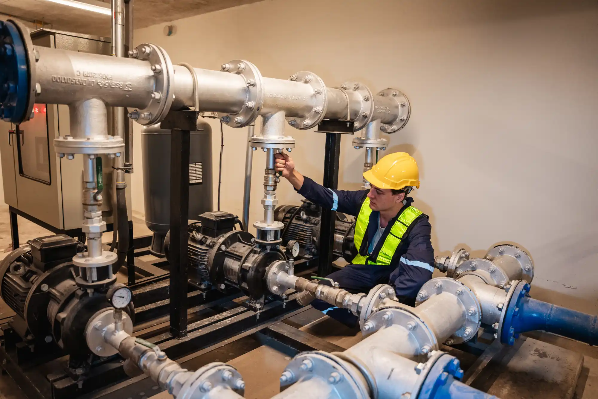 SITA engineer conducting building commissioning verification on commercial HVAC systems in Orlando, Florida